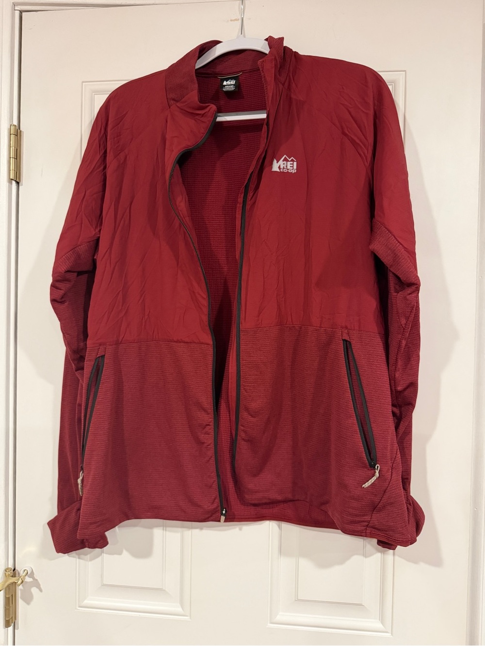 REI Women's Red Full-Zip Utility Jacket